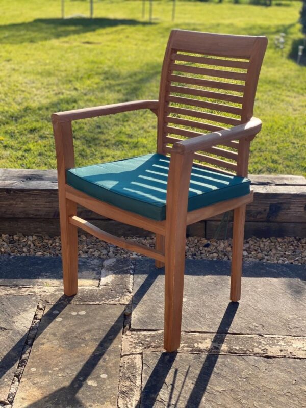 Stackable teak garden online chairs