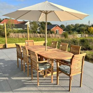 oxfordshire 7 piece dining set with cushion